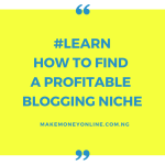 How to Find a Profitable Blogging Niche
